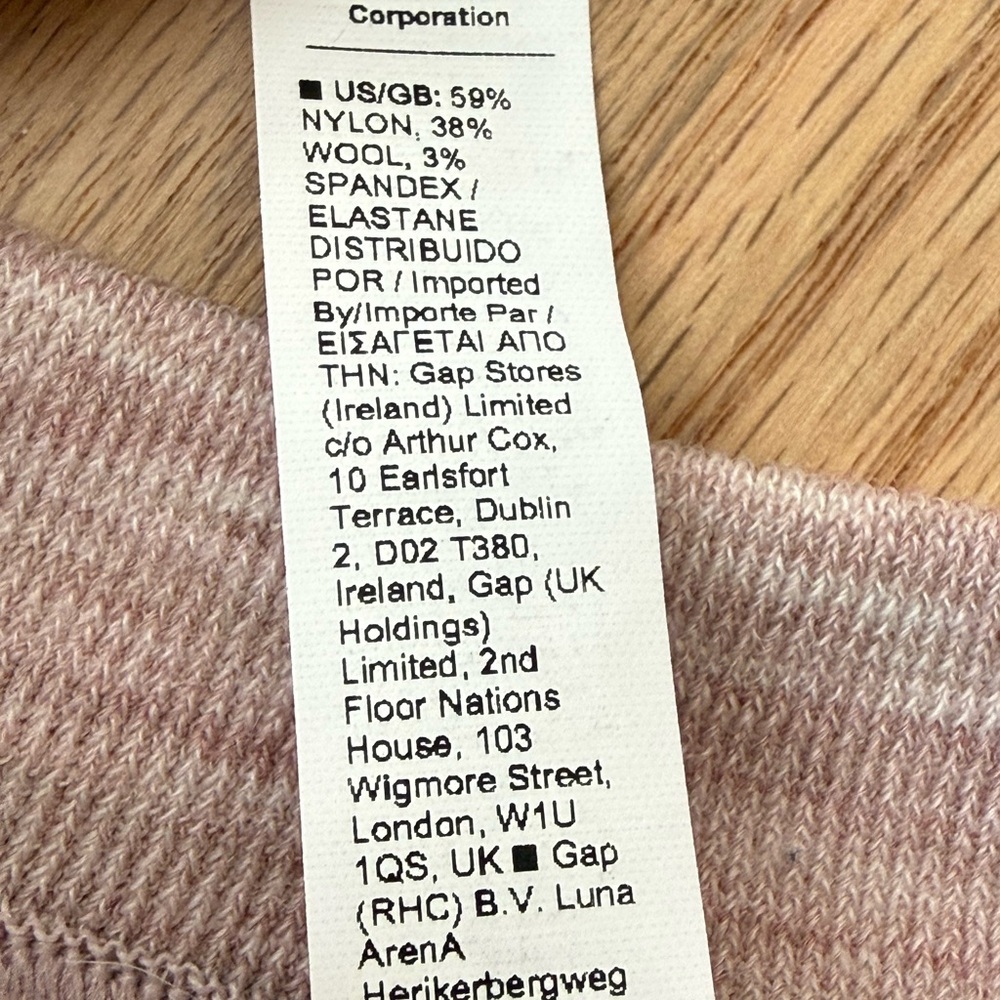 Athleta Wool Blend Foresthill Ascent Seamless Long Sleeve Top Pink Large - Picture 8 of 9